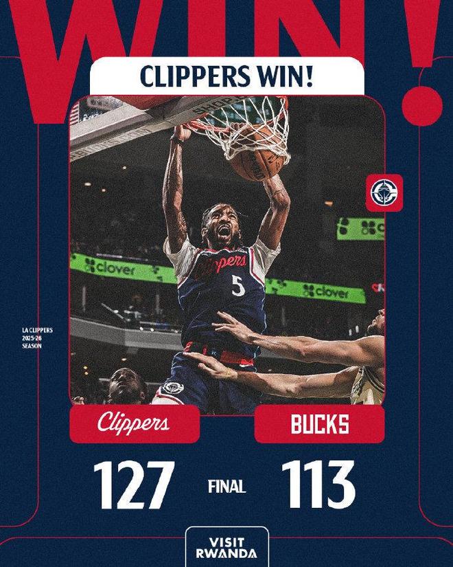 莱昂纳德创纪录！快船横扫雄鹿巩固西部第八